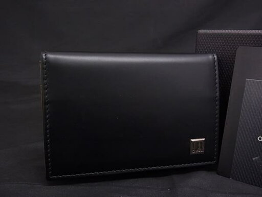 ■美品■ dunhill ダンヒル レザー パスケース カードケース 定期入れ カード入れ レディース ブラック系 FE8790 ■美品■ dunhill ダンヒル レザー パスケース カードケース 定期入れ カード入れ レディース ブラック系 FE8790