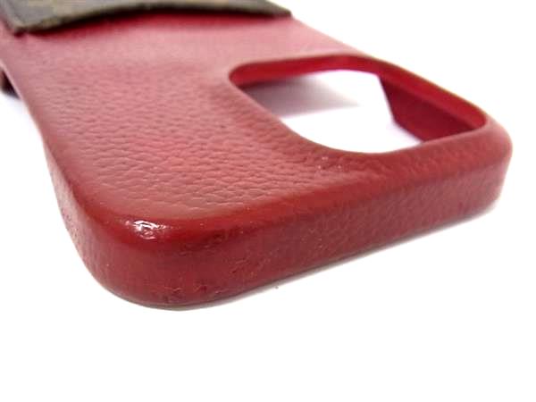 LOUIS VUITTON ルイヴィトン M81225 モノグラム バンパー iPhone 13Pro 対応 アイフォンケース スマホケースレッド系 FN0008