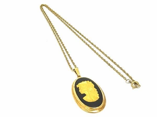 WEDGWOOD ウェッジウッド ジャスパーウェア ネックレス ペンダント アクセサリー レディース ゴールド系 DF2470