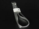 ■新品■未使用■ SWAROVSKI スワロフスキー レザー キーホルダー ストラップ チャーム レディース メンズ シルバー系 DF5400
