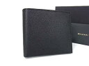 ■新品■未使用■ BVLGARI ブルガリ レザー 二つ折り 財布 ウォレット 小銭入れ 札入れ メンズ ブラック系 FH5979(4)