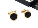 ■新品同様■ MONT BLANC モンブラン オニキス カフスボタン カフリンクス アクセサリー ビジネス 紳士 メンズ ブラック系 FM6708(4)