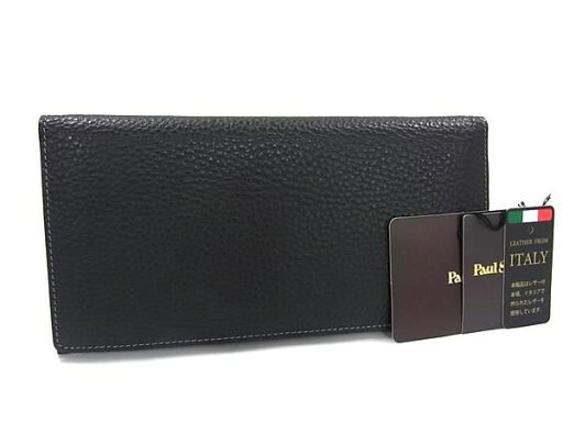 ■新品■未使用■ Paul Stuart ポールスチュアート レザー 二つ折り 長財布 ウォレット 札入れ 小銭入れ ブラック系 BM6176 ■新品■未使用■ Paul Stuart ポールスチュアート レザー 二つ折り 長財布 ウォレット 札入れ 小銭入れ ブラック系 BM6176