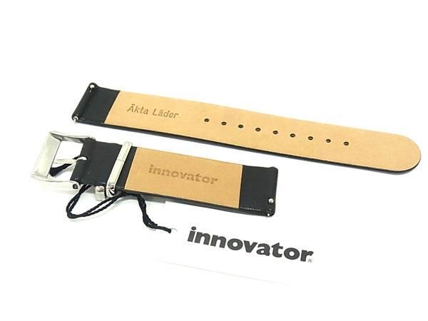 pleasure-Store 楽天市場店の■新品■未使用■ innovator イノベーター レザー 腕時計 替えベルト メンズ レディース ブラック系 DF2137｜アングル2