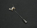 ■美品■ 4℃ ヨンドシー キャット 猫 ピンブローチ ピンバッジ アクセサリー レディース シルバー系 DF7782