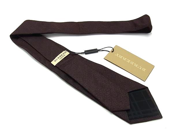 ■新品■未使用■ BURBERRY バーバリー シルク100% ネクタイ ビジネス 紳士 メンズ レ...