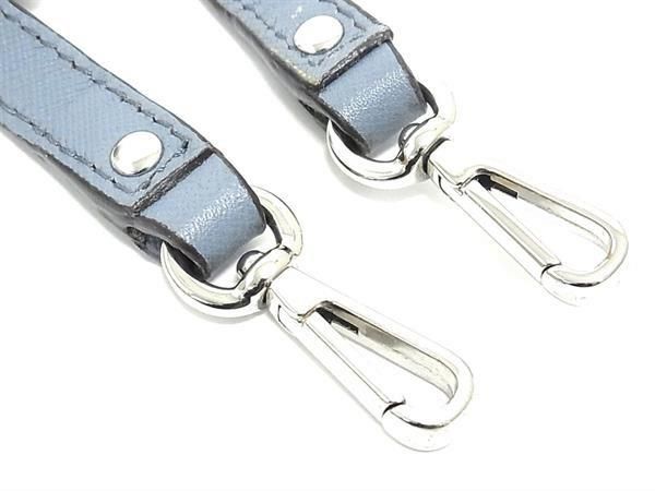 ■美品■ COACH コーチ レザー バッグ用 ショルダーストラップ 肩掛け レディース ライトブルー系 AZ9769
