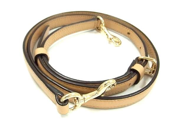 ■極美品■ COACH コーチ レザー バッグ用 ショルダーストラップ 肩掛け レディース ベージュ系 AY8279