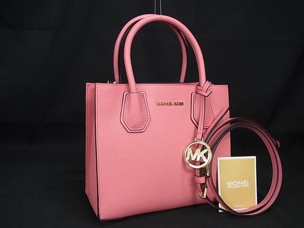 ■新品■未使用■ MICHAEL KORS マイケルコース レザー 2WAY ハンドバッグ ショルダー クロスボディ 斜め掛け ピンク系 BL4039