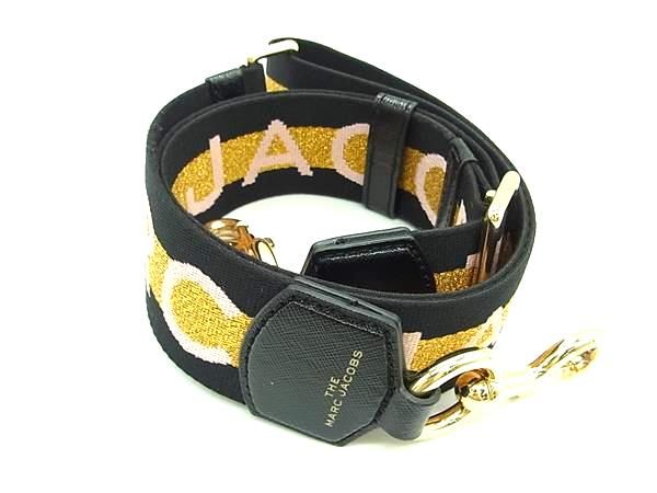 乐天商城 - ■美品■ MARC JACOBS マークジェイコブス ウェビング キャンバス バッグ用 ショルダーストラップ 斜め掛け ブラック系 BM1961