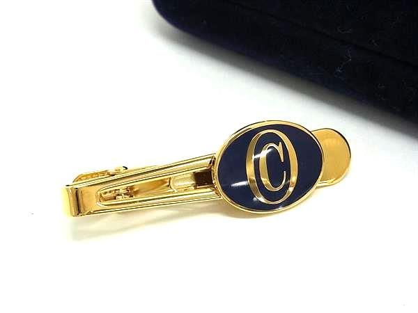 ■極美品■ CONCORD コンコルド タイクリップ タイピン アクセサリー メンズ ゴールド系×ネイビー系 DJ1431
