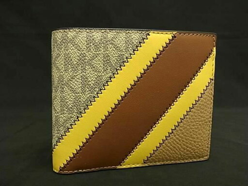 ■新品同様■ MICHAEL KORS マイケルコース MK柄 レザー 二つ折り 財布 ウォレット ブラウン系 BF8271 ■新品同様■ MICHAEL KORS マイケルコース MK柄 レザー 二つ折り 財布 ウォレット ブラウン系 BF8271