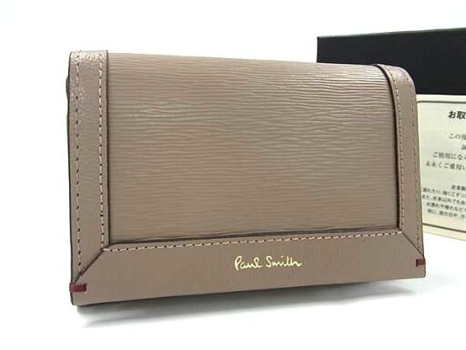 ■新品■未使用■ Paul Smith ポールスミス レザー カードケース カード入れ 名刺入れ メンズ レディース グレージュ系 BI3425 ■新品■未使用■ Paul Smith ポールスミス レザー カードケース カード入れ 名刺入れ メンズ レディース グレージュ系 BI3425
