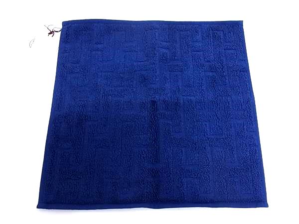 ■新品■未使用■ HERMES エルメス ステアーズ コットン100％ ハンドタオル ハンカチ ネイビー系 HA6328
