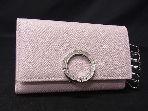 ブルガリ キーケース ■新品■未使用■ BVLGARI ブルガリブルガリ レザー 6連 キーケース 鍵入れ レディース ピンク系 AF2694アZ