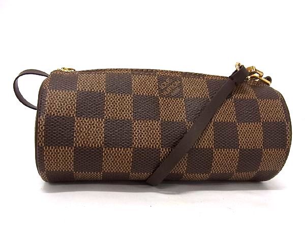 パピヨン ■新品■未使用■ LOUIS VUITTON ルイヴィトン ダミエ パピヨン用ポーチ マルチケース 小物入れ レディース ブラウン系 AH9008UZ