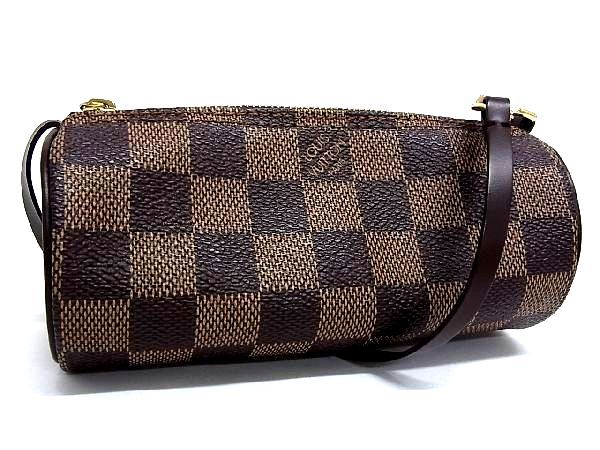 パピヨン ■新品■未使用■ LOUIS VUITTON ルイヴィトン ダミエ パピヨン用ポーチ マルチケース 小物入れ レディース ブラウン系 AI3755MZ