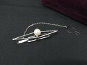 ■美品■ MIKIMOTO ミキモト 本真珠 パール約6mm SV925 ネクタイピン タイクリップ アクセサリー 紳士 メンズ シルバー系 DI1252