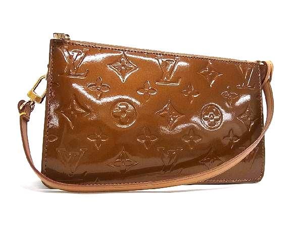 樂天商城 - ■新品同様■ LOUIS VUITTON ルイヴィトン M91133 モノグラムヴェルニ レキシントン ハンドバッグ ミニバッグ レディース ブロンズ FB0032