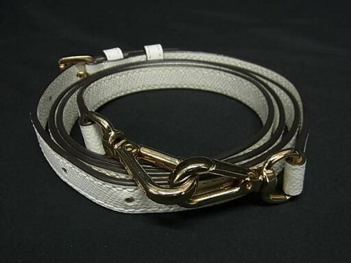 ■美品■ MICHAEL KORS マイケルコース レザー バック用 ショルダーストラップ 斜め掛け レディース ホワイト系 FC9969 ■美品■ MICHAEL KORS マイケルコース レザー バック用 ショルダーストラップ 斜め掛け レディース ホワイト系 FC9969