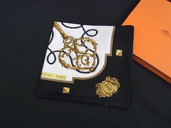 HERMES/エルメス カレ90 自由の天地への鍵 シルク スカーフ f_032 HERMES/エルメス カレ90 自由の天地への鍵 シルク スカーフ