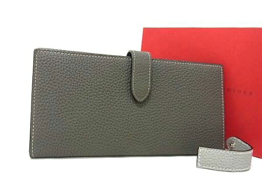 ■美品■ BONAVENTURA ボナベンチュラ レザー 二つ折り 長財布 ウォレット グレー系 BM2456 ■美品■ BONAVENTURA ボナベンチュラ レザー 二つ折り 長財布 ウォレット グレー系 BM2456