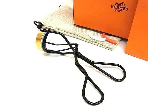 ■新品■未使用■ HERMES エルメス トレ ドゥ エルメス 替えゴム2個付き アイラッシュカーラー メイク用品 ブラック系 AZ8683のサムネイル