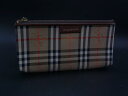 BURBERRY バーバリー ノバチェック キャンバス ポーチ マルチケース 小物入れ レディース ブラウン系 DH7412