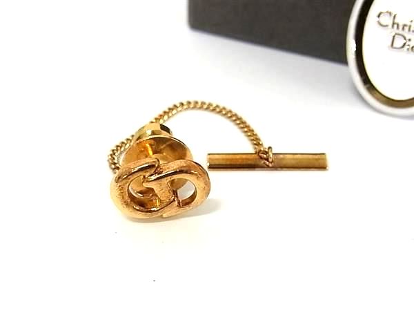 樂天商城 - ChristianDior クリスチャンディオール ヴィンテージ ピンバッチ タイチェーン アクセサリー メンズ ゴールド系 DJ1917