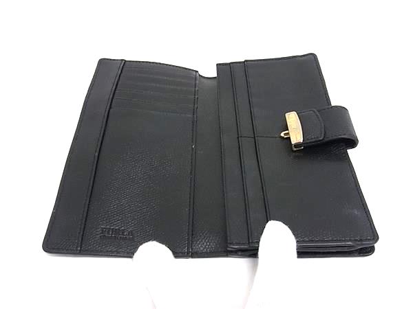 pleasure-Store 楽天市場店のFURLA フルラ メトロポリス レザー 二つ折り 長財布 ウォレット 札入れ 小銭入れ レディース ブラック系 DM1818｜アングル3