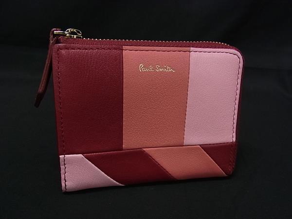 樂天商城 - ■美品■ Paul Smith ポールスミス レザー L字ファスナー 財布 ウォレット 札入れ 小銭入れ レディース ピンク系×レッド系 DM1819