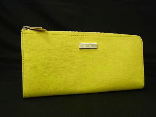 ■美品■ FURLA フルラ レザー L字ファスナー 長財布 ウォレット 札入れ 小銭入れ カード入れ レディース イエロー系 DH0292 ■美品■ FURLA フルラ レザー L字ファスナー 長財布 ウォレット 札入れ 小銭入れ カード入れ レディース イエロー系 DH0292