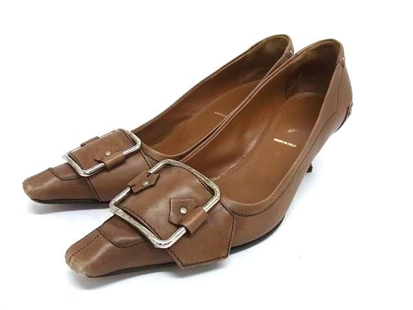 プラダ　パンプス　ブラウン Prada スエード パンプス | ブラウン | FARFETCH JP