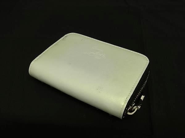 ■美品■ Christian Louboutin ルブタン パネトーネ スパイクスタッズ レザー コインケース 小銭入れ アイボリー系 AX7069