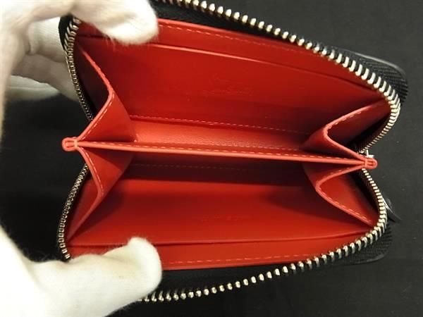 ■美品■ Christian Louboutin ルブタン パネトーネ スパイクスタッズ レザー コインケース 小銭入れ アイボリー系 AX7069