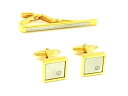 ■美品■ dunhill ダンヒル カフス ネクタイピン アクセサリー メンズ 2点セット ゴールド系 DF9101 冠婚葬祭 結婚式 葬式(4)