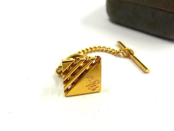 ■美品■ ChristianDior クリスチャンディオール タイチェーン ネクタイピン アクセサリー 紳士 メンズ ..