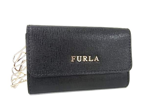樂天商城 - ■美品■ FURLA フルラ レザー 6連 キーケース 鍵入れ レディース ブラック系 DM2076