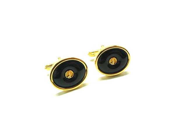 其它 - ■美品■ dunhill ダンヒル カフス カフリンクス アクセサリー 紳士 ビジネス メンズ ゴールド系×ブラック系 DM6610