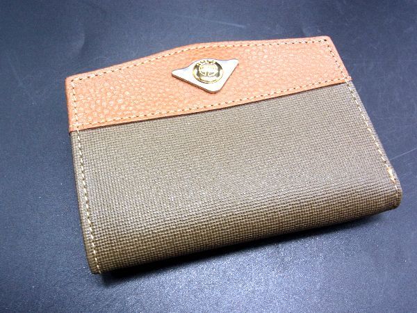 B, C, D, G, J, L, S, T, Z - ■美品■ renoma レノマ PVC×レザー コインケース コインパース 小銭入れ カーキ系×ブラウン系 DF0718