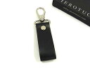 ■新品■未使用■ PIEROTUCCI ピエロトゥッチ レザー キーホルダー バッグチャーム メンズ レディース ブラック系 DJ2228