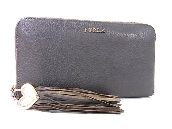 FURLA フルラ レザー タッセル ラウン
