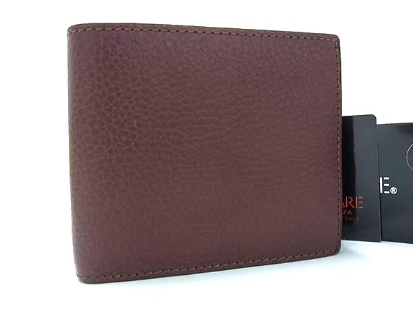 U, 吉 - ■美品■ PRARE プレリー レザー 二つ折り 財布 ウォレット 小銭入れ 札入れ カード入れ メンズ ブラウン系 BQ4277