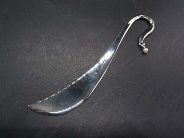 乐天商城 - ■美品■ MIKIMOTO ミキモト パール約2mm 本真珠 ブックマーカー しおり 栞 シルバー系 DF1274
