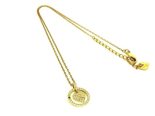■美品■ SWAROVSKI スワロフスキー ラインストーン ハート ネックレス ペンダント アクセサリー レディース ゴールド系 DF9379 ■美品■ SWAROVSKI スワロフスキー ラインストーン ハート ネックレス ペンダント アクセサリー レディース ゴールド系 DF9379