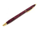 ■美品■ CROSS クロス ツイスト式 ボールペン 筆記用具 文房具 ステーショナリー レディース メンズ パープル系×ゴールド系 DG0688