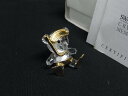 ■美品■ SWAROVSKI スワロフスキー クリスタル ベア 熊 ブローチ ピンブローチ ピンバッジ アクセサリー クリア×ゴールド系 DH5762(4)