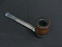 RONSON ロンソン パイプ キセル 煙管 喫煙具 メンズ レディース シルバー系×ブラウン系 DH5797(3)