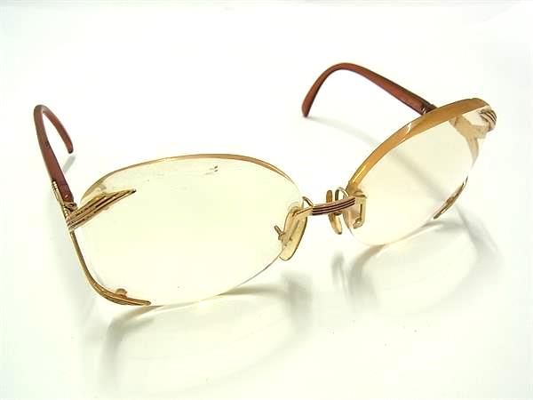 ChristianDior クリスチャンディオール 2289 43 61□16 度入り サングラス メガネ 眼鏡 レディース メンズ ブラウン系 DJ2836