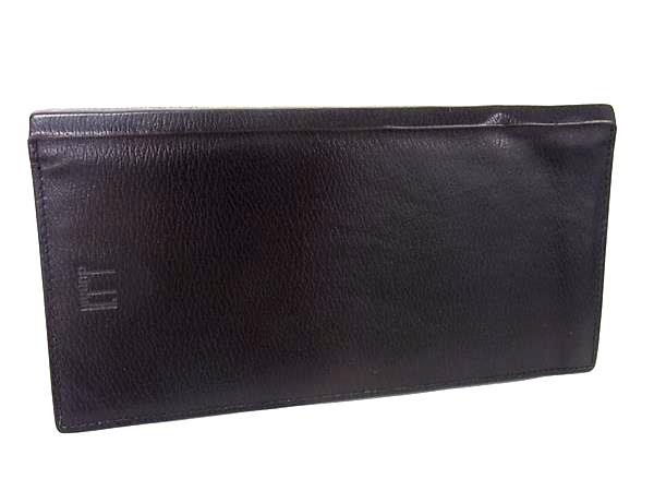 dunhill ダンヒル レザー 二つ折り 長�